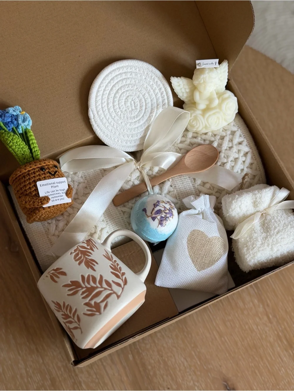 The Cozy Comfort Self-Care Gift Box Cozy Vibes & Emotional Support Gift Set